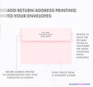 Pink Elegant Floral Folded Thank You Cards for Baby Shower