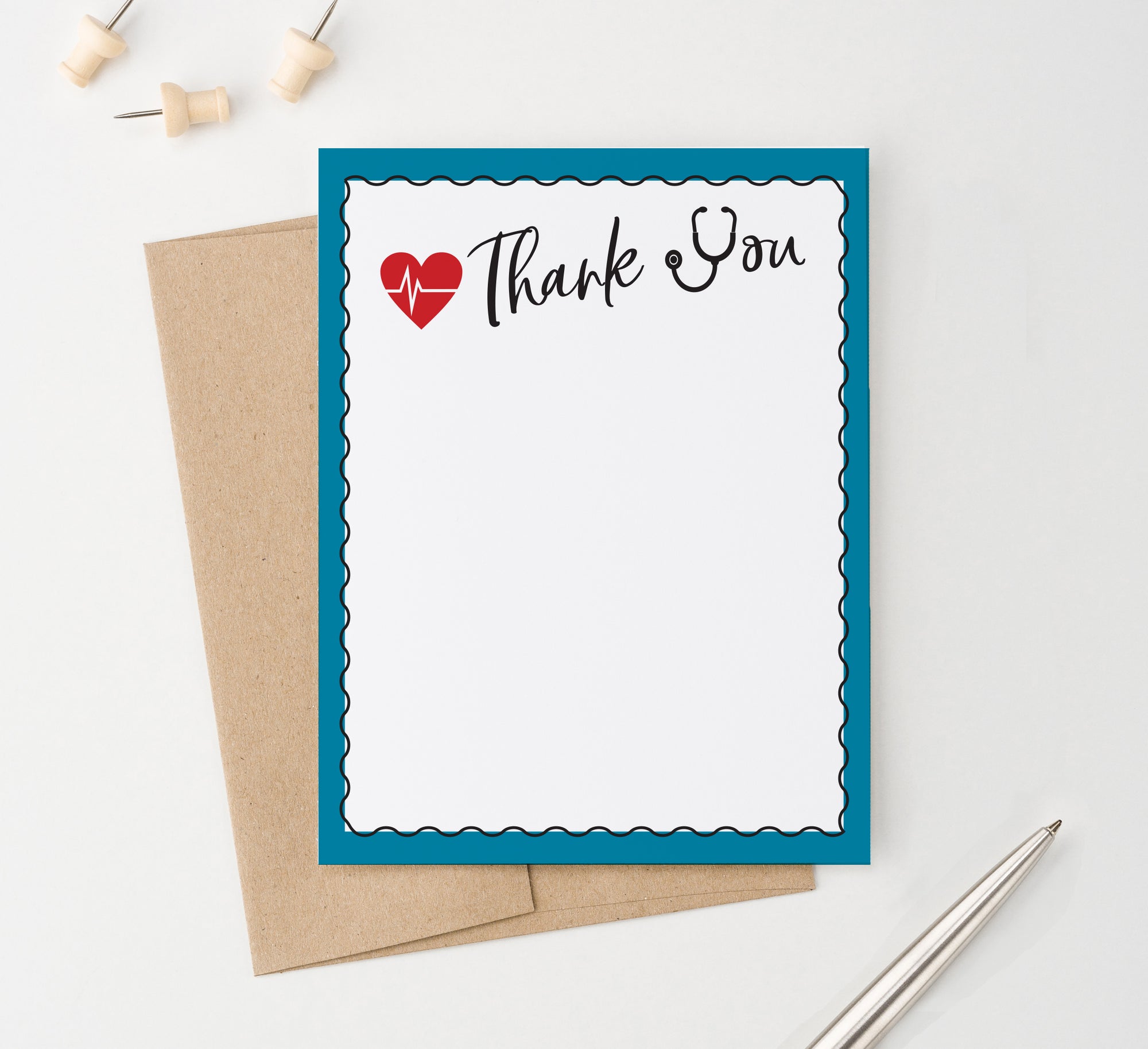    TY090 Medical College Graduation Thank You Note Cards nurse MD pediatrician doctors
