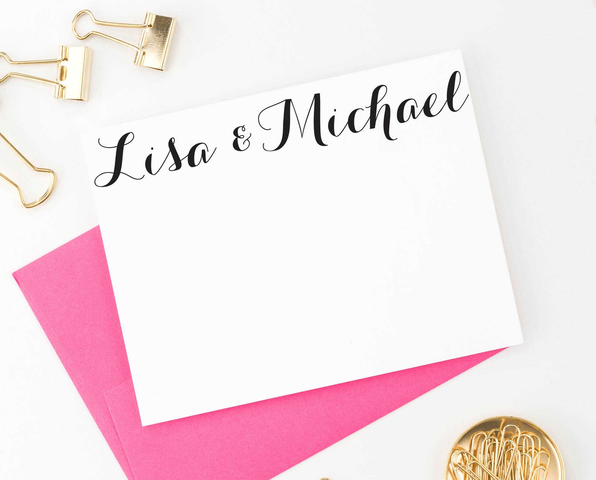 Simple Script Names Wedding Stationery Personalized