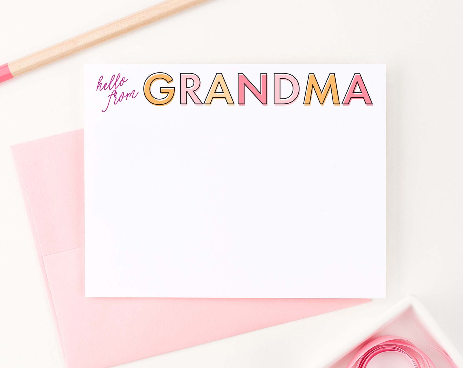 ks203 Personalized Camp Notes From Grandma grandpa grandparents gigi mimi