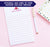 np248 personalized stationary paper for girls with teepee tent boho block font 1