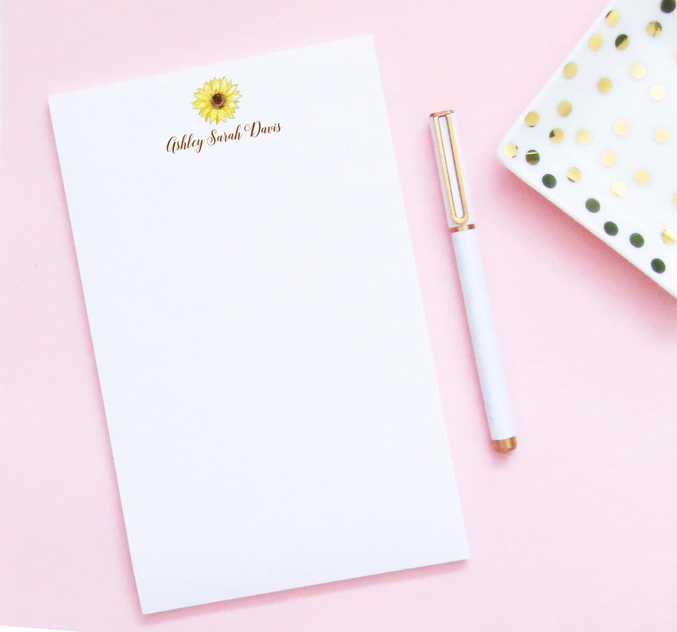 np291 simple sunflower stationery paper for women fall0autumn floral flower