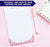 np293 Personalized Cherry Blossom Notepad for Women florals flower elegant lined