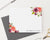 ps165 simple fall floral corner stationery personalizatized modern for women flowers b
