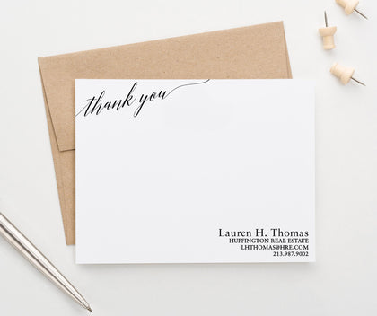     ps181  Simple Business Personalized Real Estate folded Stationary career reality professional